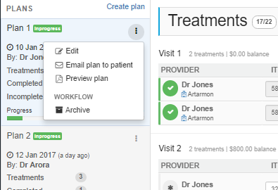 Export your treatment plans in an instant